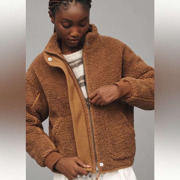 NWT Anthropologie Sherpa Teddy Jacket - Picture 2 of 6